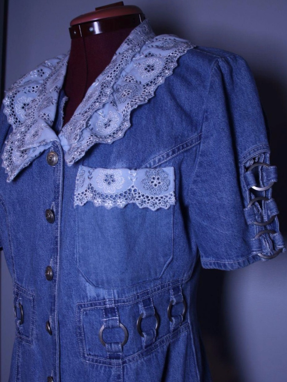 Denim maxi dress